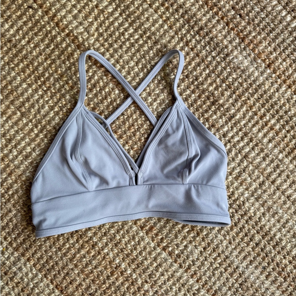 Lululemon Gray Cross-Back Sports Bra Intimates